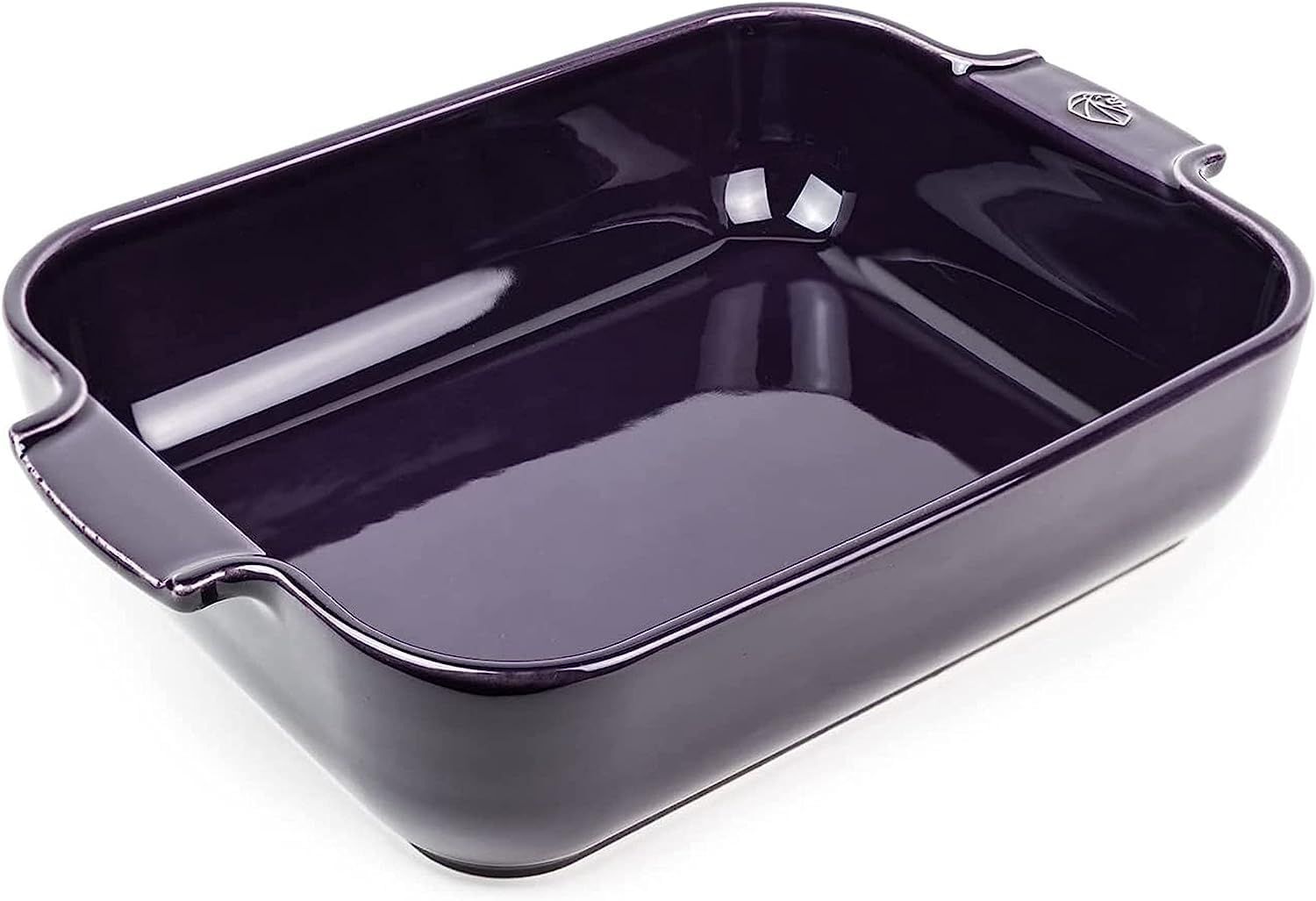 Peugeot Appolia Ceramic Baking Dish Rectangular 12.5 in/32 cm, Colour: Aubergine