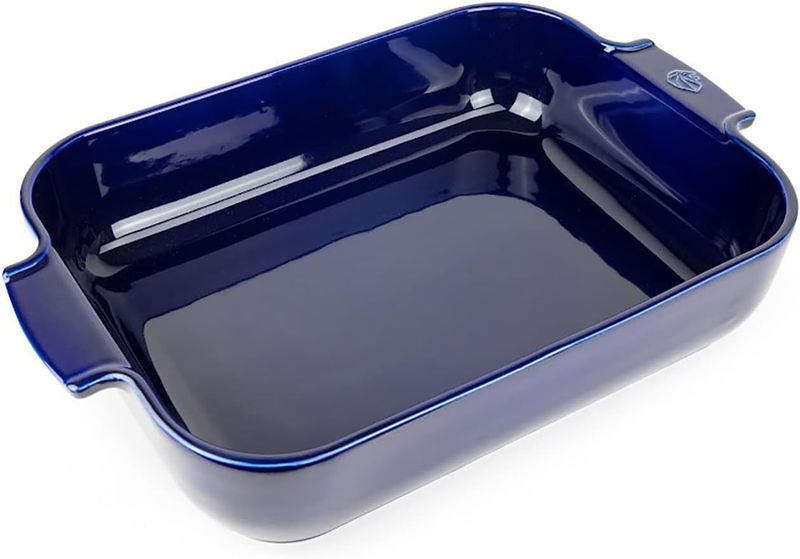 Peugeot Appolia Ceramic Baking Dish Rectangular 16 in/40 cm, Colour: Blue