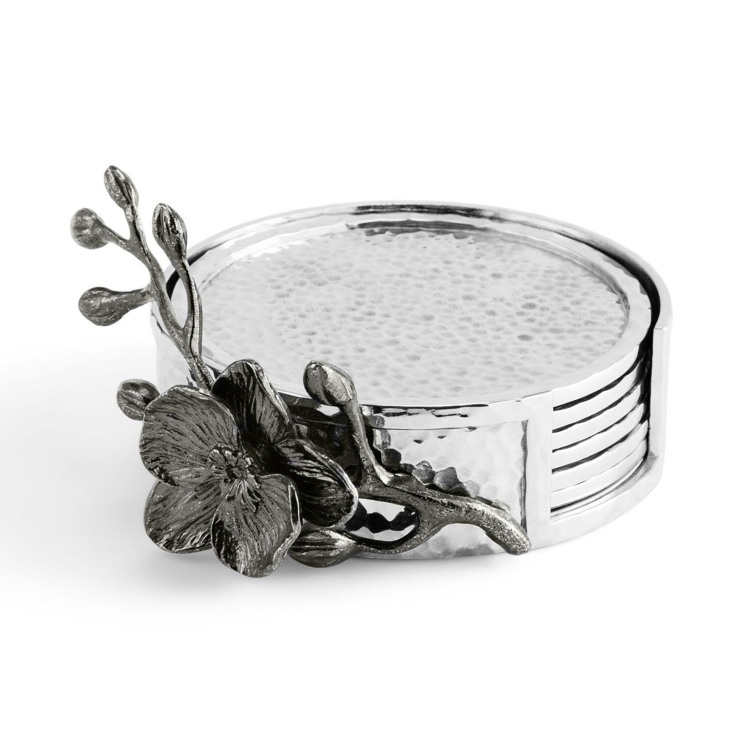Michael Aram Black Orchid Coaster Set of 6