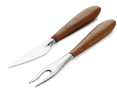 Nambe Curvo Cheese Set