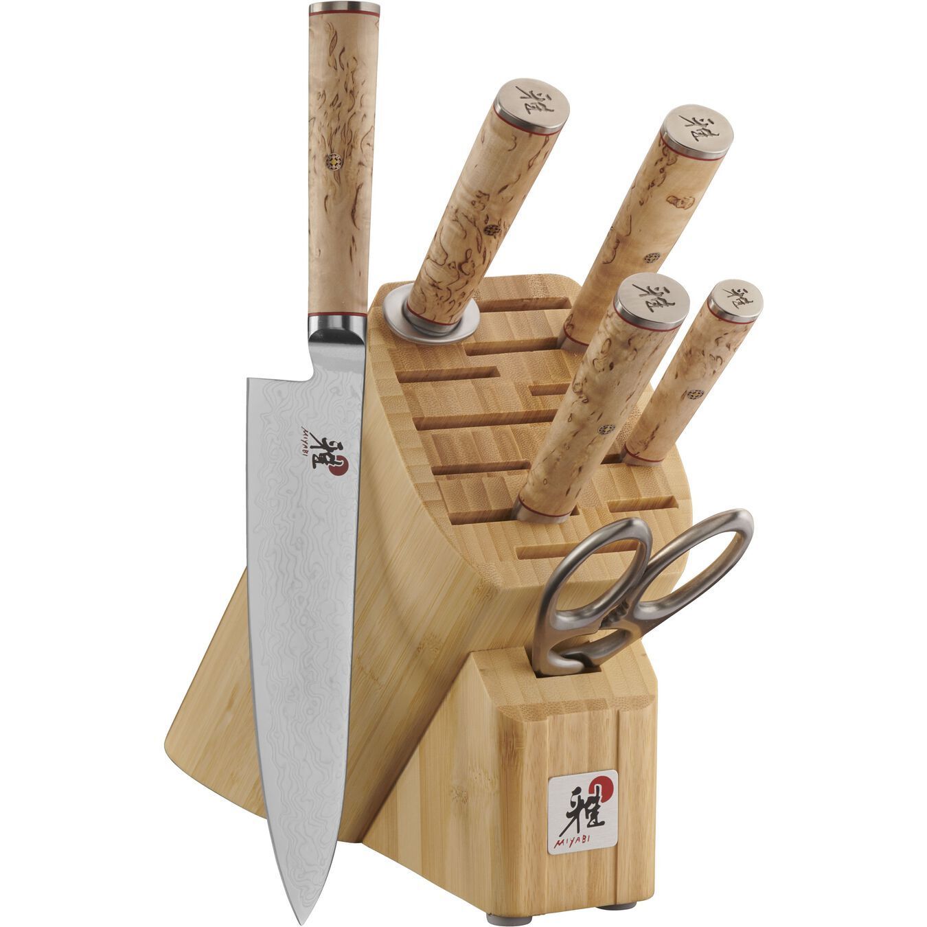Miyabi 5000 MCD Birchwood Knife Block Set 7 pc
