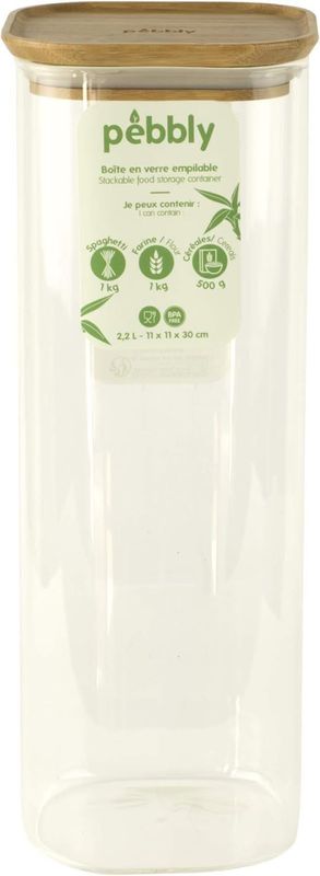 Portstyle Pebbly Glass Food Storage Containers