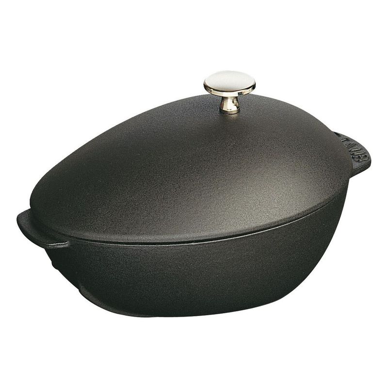 Staub Cast Iron Mussel Pot Black 2 Qt/2 L