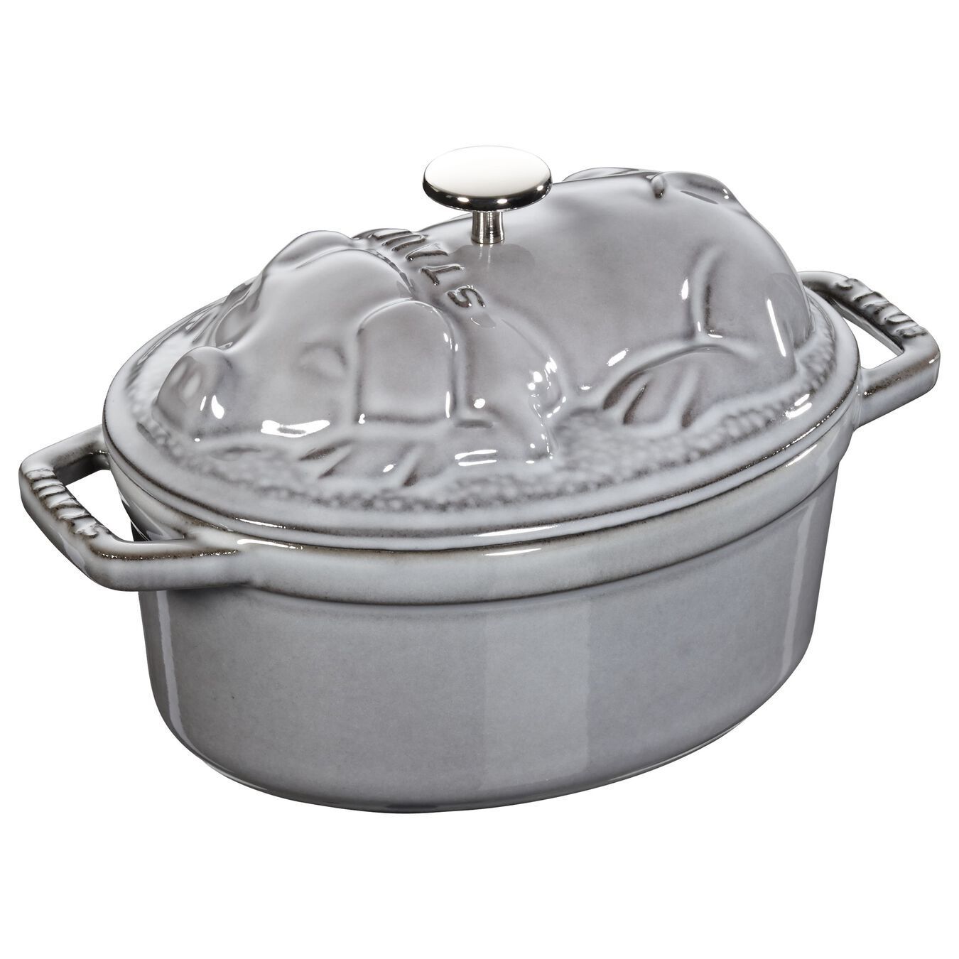 Staub Cast Iron Pig Cocotte Graphite 1 L