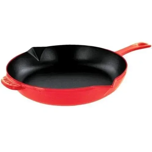 Staub Cast Iron Fry Pan Cherry 10.25 in/26 cm