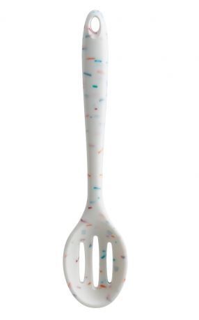 Trudeau Silicone Slotted Spoon Confetti Pattern 11 in