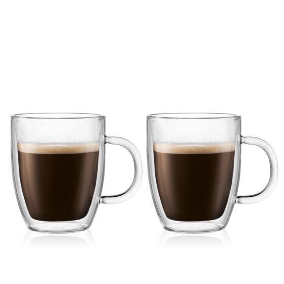 Bodum Bistro Double Wall Thermo - Glass Mugs 10 oz