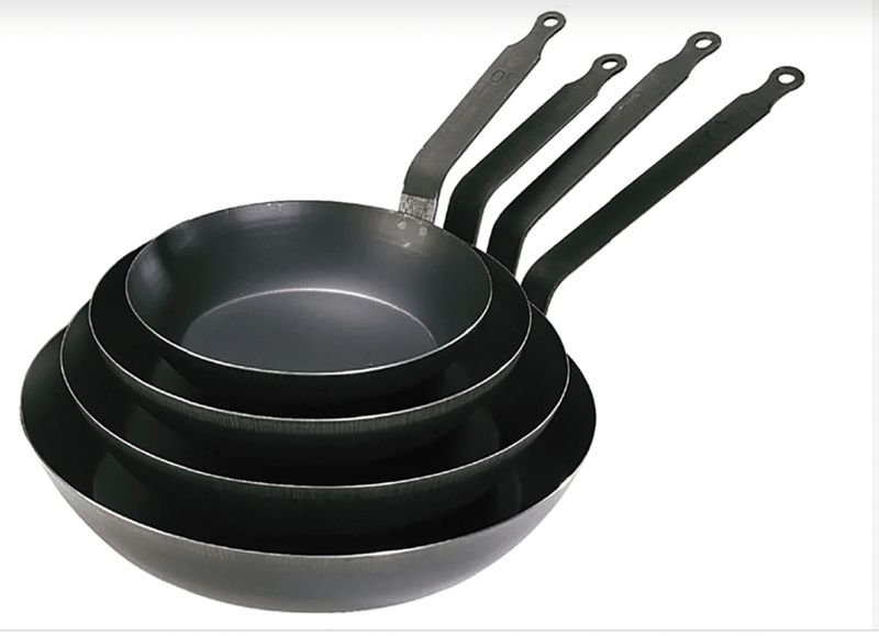 de Buyer La Lyonnaise Blue Carbon Steel Fry Pan