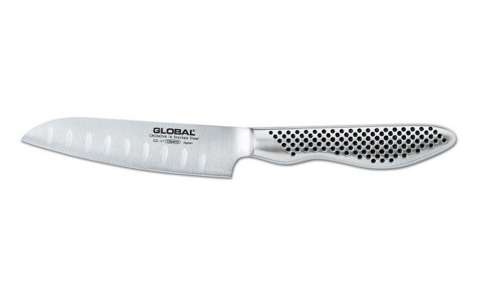Global GS-57 Fluted Santoku 4 in/11 cm