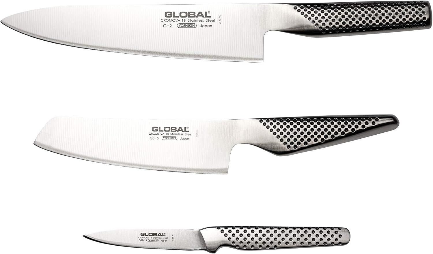 Global G-2515 Starter Knife Set 3 pc