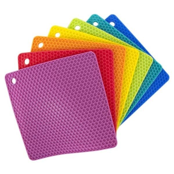 Kitchenbasics Silicone Trivet Square 7 in x 7 in  - Available in various colours