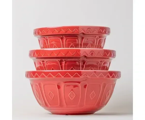 Mason Cash Colour Collection Mixing Bowl Red, Size: 24 cm