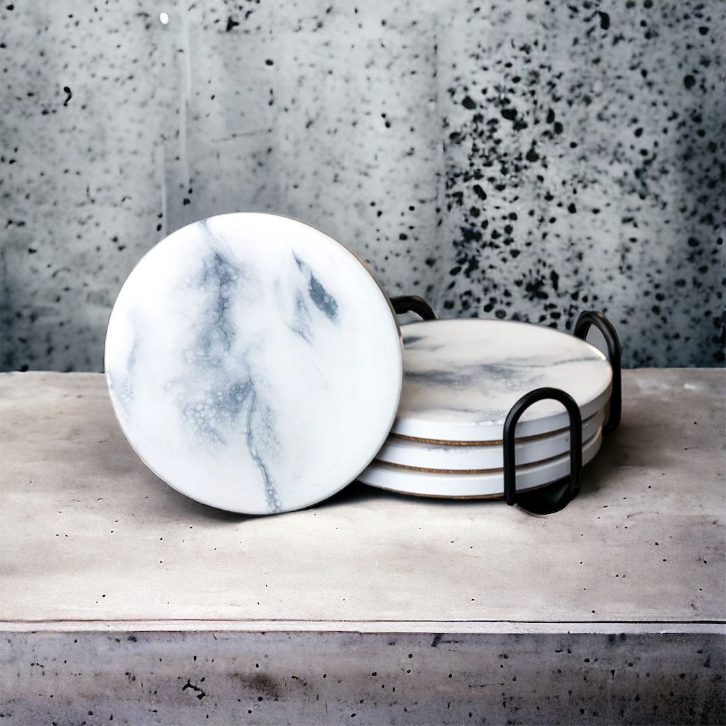 Lynn & Liana Designs Resin Coasters, Pattern: MAR