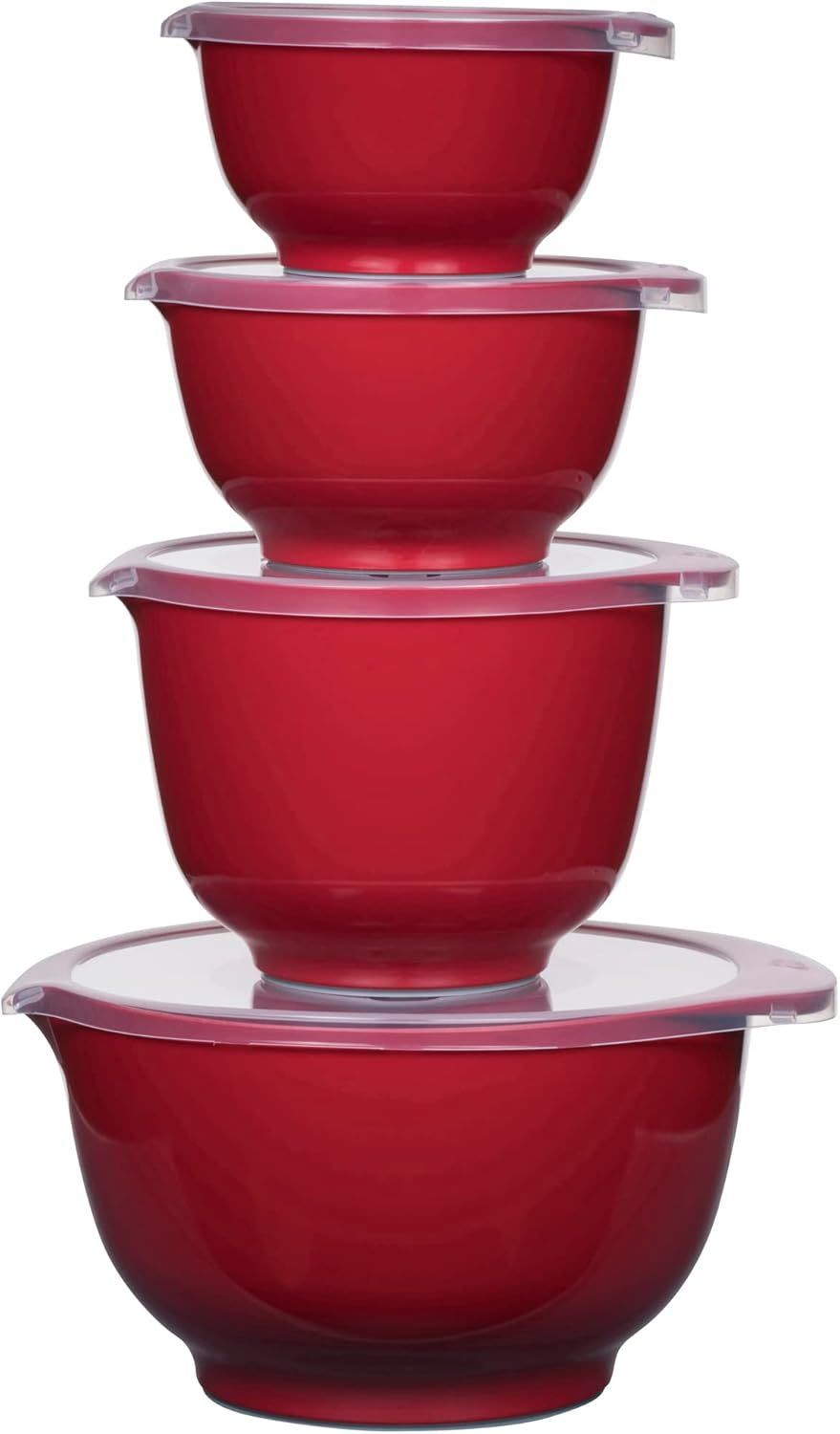 Rosti Mepal Margrethe Mixing Bowls Red