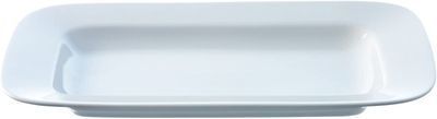 LSA International Dine Collection Rectangular Dish White Set of 2