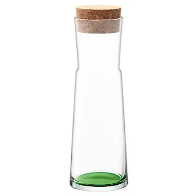 LSA International CORO Carafe And Cork Stopper, Colour: Leaf