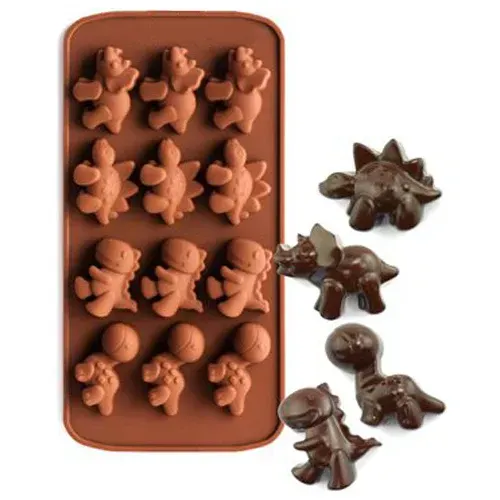 Orly Cuisine Cool Kitchen Silicone Dino Chocolate Moulds 15 pc