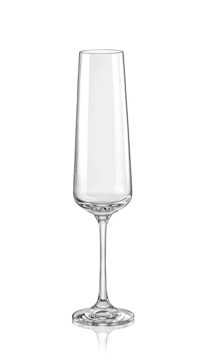 David Shaw Crystalex Sandra Champagne Flutes Set of 6