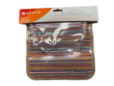 Full Circle Ziptuck Reusable Lunch Set Stripe