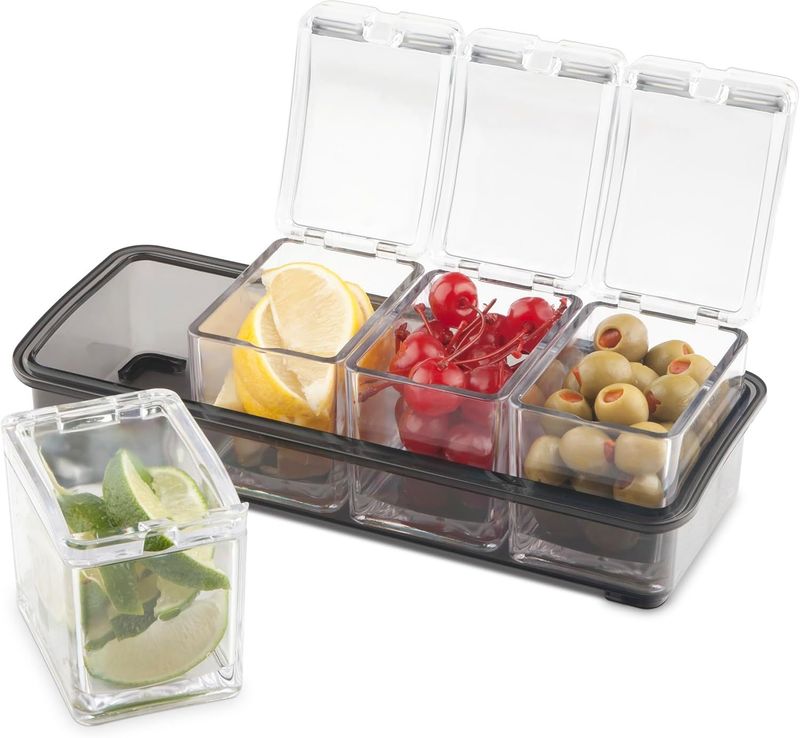 Final Touch Garnish Bar Caddy Set of 5