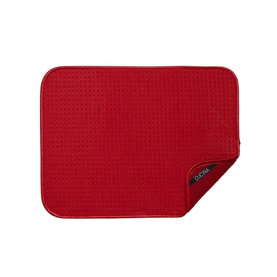 Harman Cucina Jumbo Waffle Drying Mat 15 in x 20 in, Colour: Red
