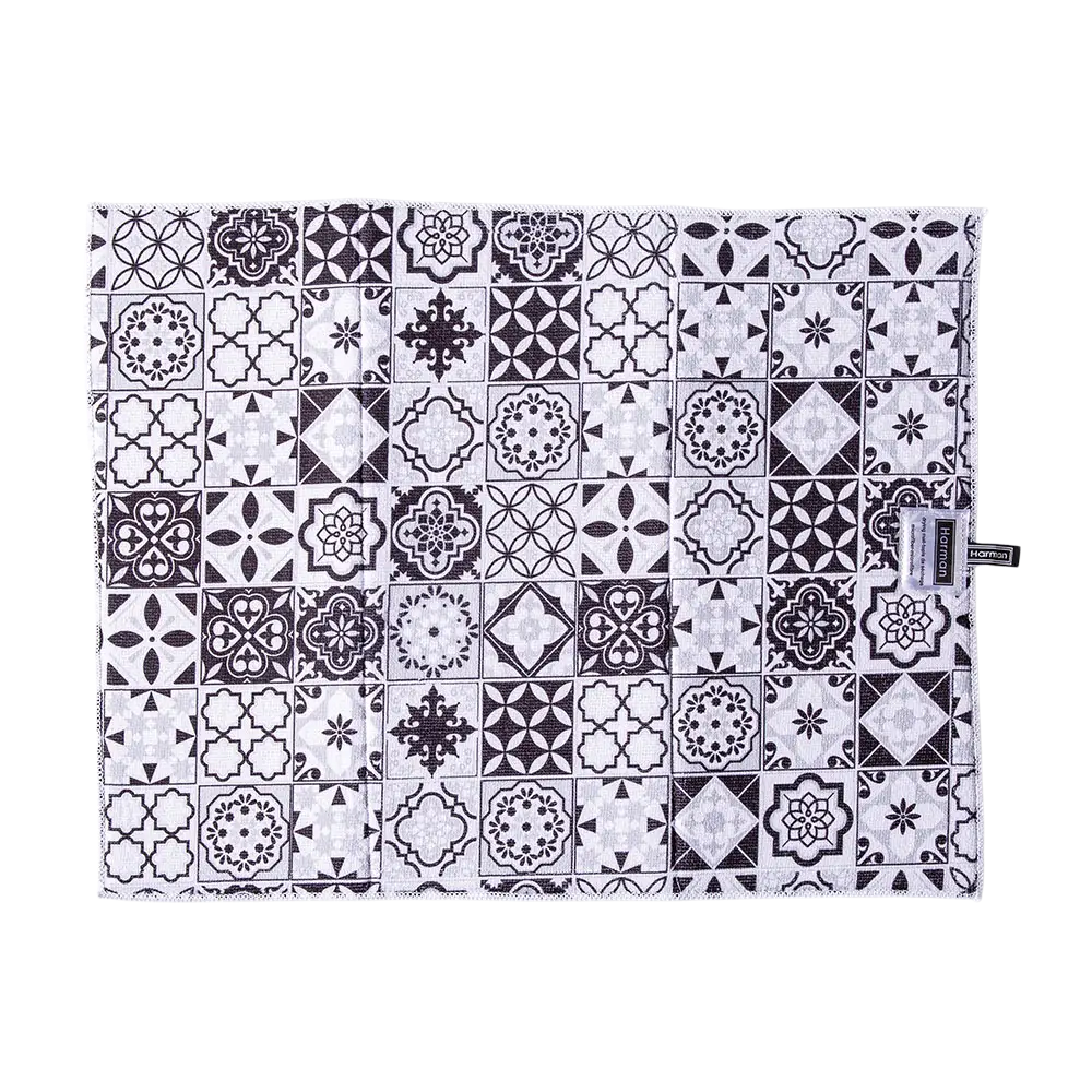Harman Printed Drying Mat Spanish Tile 15 in x 20 in