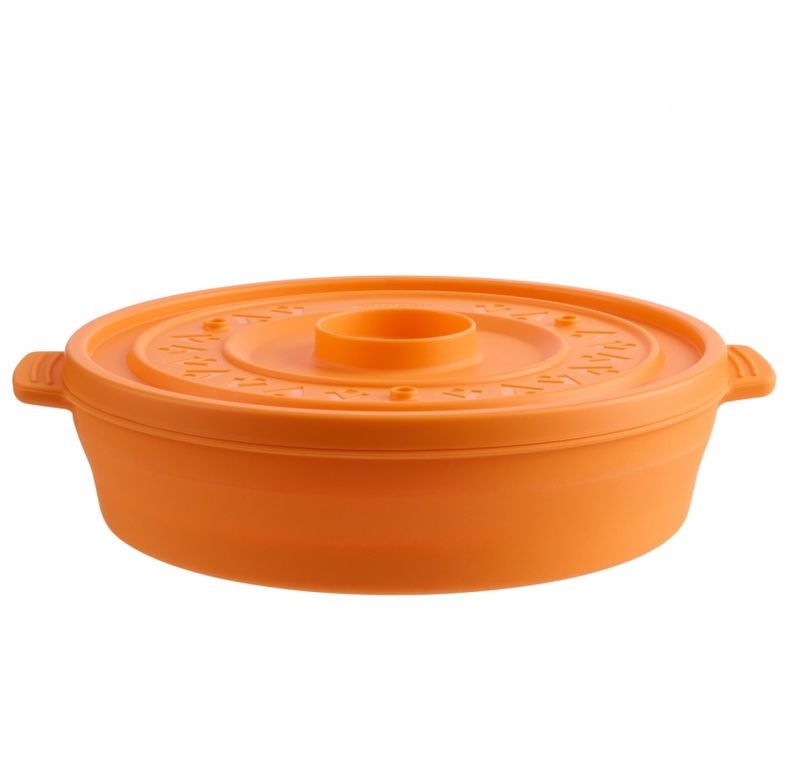 Trudeau Tortilla Warmer Collapsible Orange