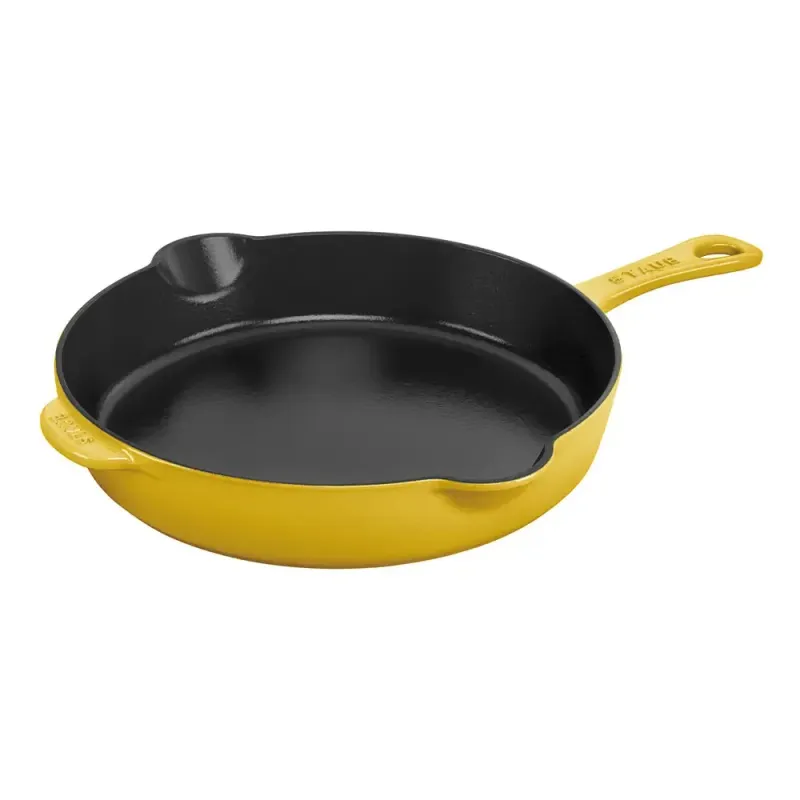 Staub Cast Iron Fry Pan Citron 9 in/22 cm Staub Cast Iron Fry Pan Citron 9 in/22 cm