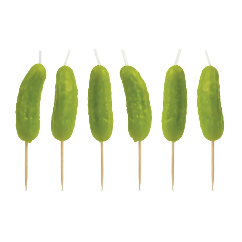 Fred Pickle Party Candles Set of 6