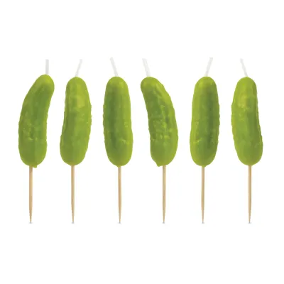 Fred Pickle Party Candles Set of 6