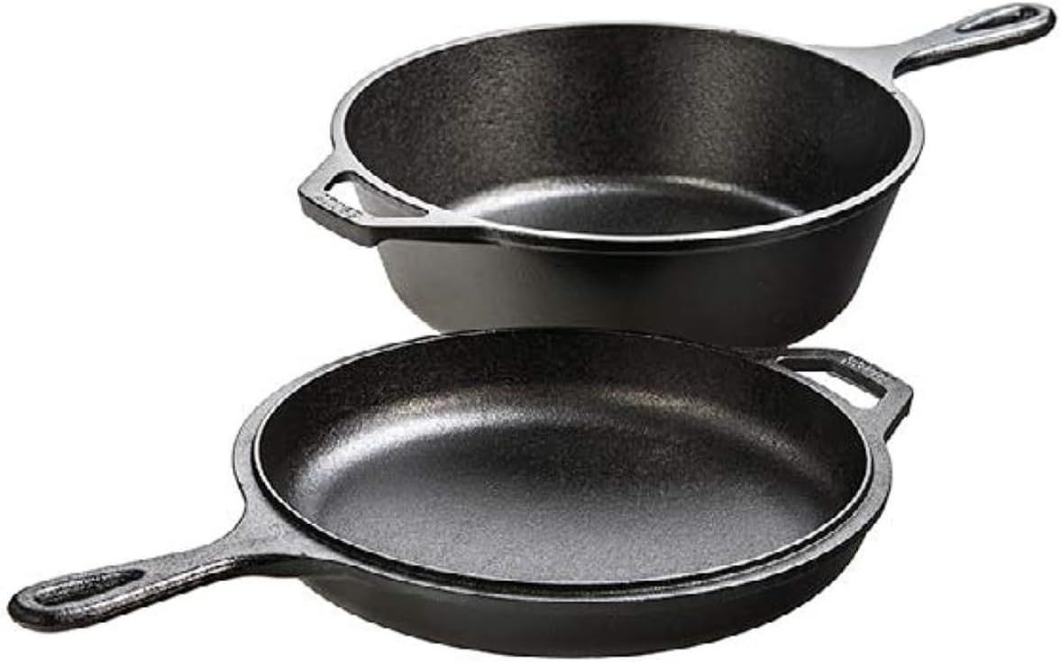 Lodge Seasoned Cast Iron Combo Cooker 3.2 Qt