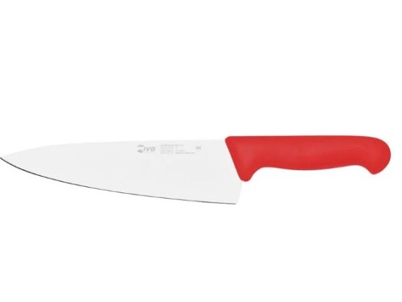 IVO Chef's Knife w/Red Handle 10 in