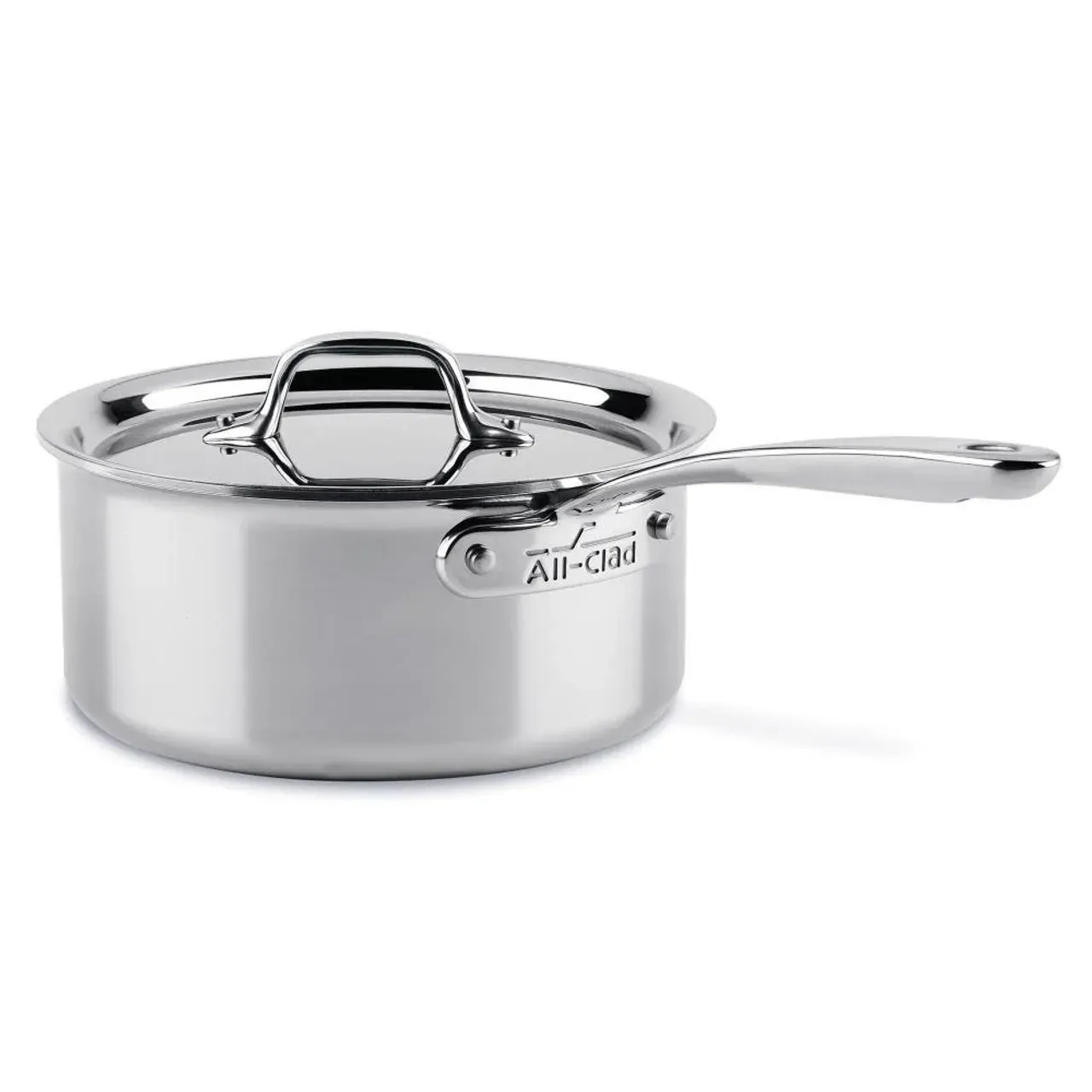All Clad D3 Sauce Pan w/Lid 3 Qt