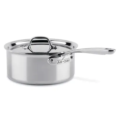 All Clad D3 Sauce Pan w/Lid 3 Qt