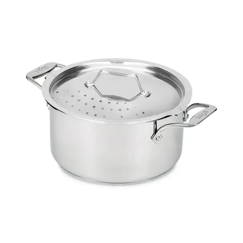 All Clad Stainless Steel Simply Strain Multipot 6 Qt