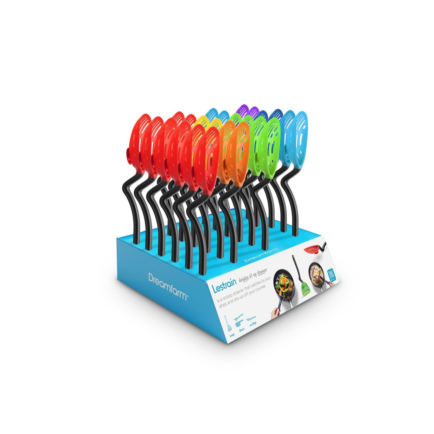 Dreamfarm Lestrain Dripless Sit Up Strainer - Assorted Colours