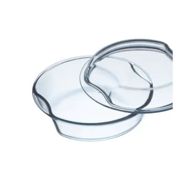 Simax Glass Round Baking Dish/w Lid 2.5 L