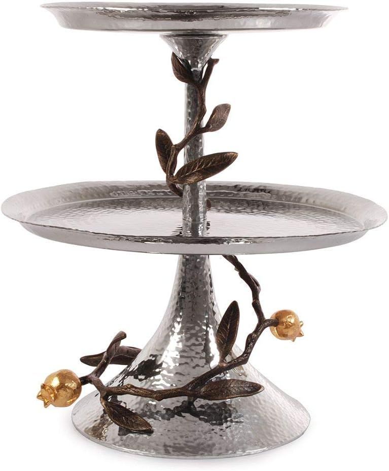 Michael Aram Pomegranate 2 Tier Serving Dish
