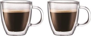 Bodum Double Wall Thermo-Glass Espresso Mugs 5 oz Set of 2