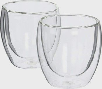 Bodum Pavina Double Wall Glasses 2.5 oz Set of 2
