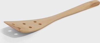 Berard Curved Spatula Olivewood w/6 Holes 12 in