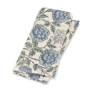 Abbott Blue Floral Cloth Napkin Abbott Blue Floral Cloth Napkin