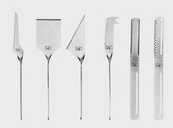 Style De Vie Cheese & Butter Knife Silver Set of 6