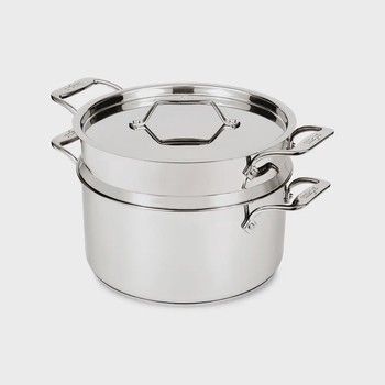 All Clad Stainless Steel Simply Strain Multipot w/Insert 8 Qt All Clad Stainless Steel Simply Strain Multipot w/Insert 8 Qt