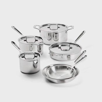 All Clad D5 Stainless Steel Cookware Set 10 pc All Clad D5 Stainless Steel Cookware Set 10 pc