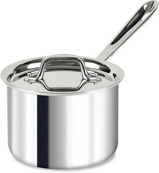 All Clad D3 Stainless Steel Sauce Pan w/Lid 2 Qt