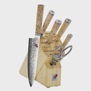 Miyabi 5000 MCD Birchwood Knife Block Set 7 pc