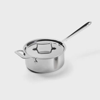 All Clad D5 Stainless Steel Sauce Pan w/Lid 3 Qt