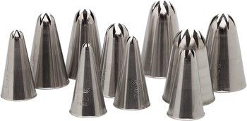 Ateco Closed Star Pastry Tube  Set of 10
