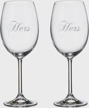 Cuisivin Hers & Hers Red Wine Glasses